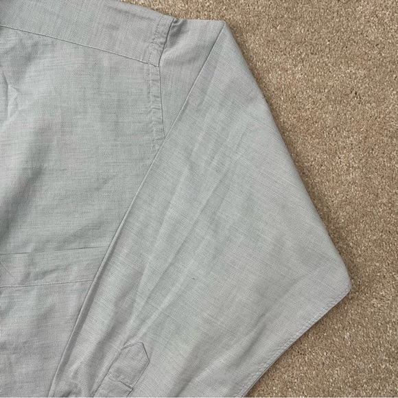 Gitman Bros Shirt Adult 16.5 Gray Button Up Cotton Long Sleeve Dress Shirt Men - Picture 4 of 14